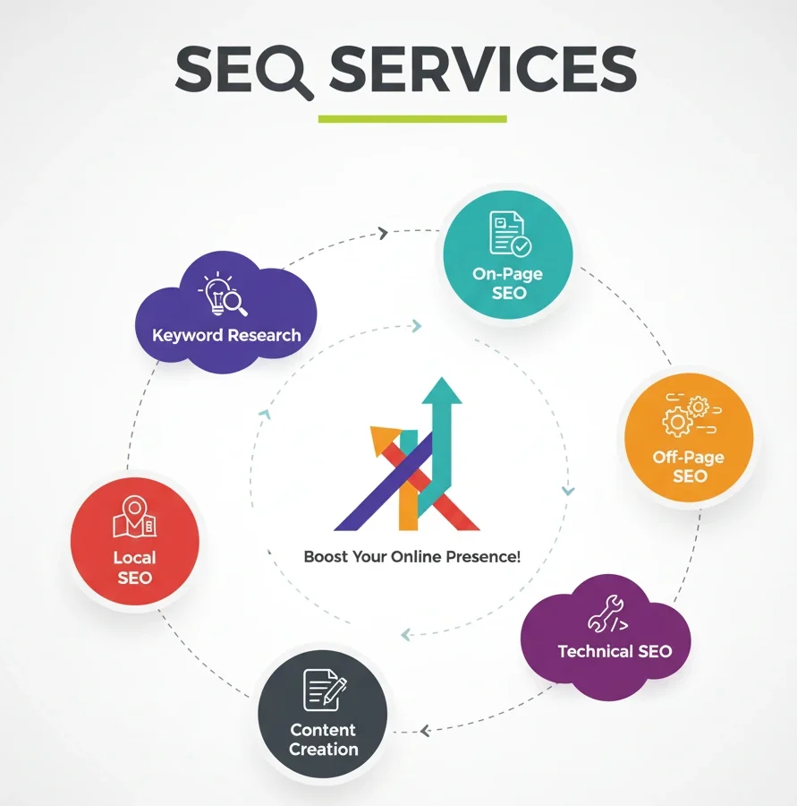 Comprehensive SEO services and strategy for achieving high search rankings and visibility